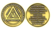 Load image into Gallery viewer, Spanish AA Anniversary Medallion