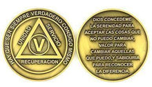 Load image into Gallery viewer, Spanish AA Anniversary Medallion