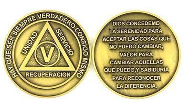 Spanish AA Anniversary Medallion
